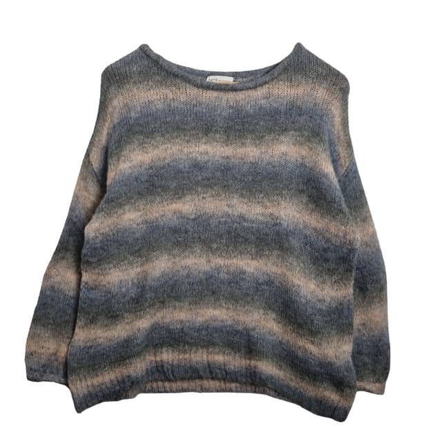 어스뮤직앤에코로지 블루 그라데이션 니트