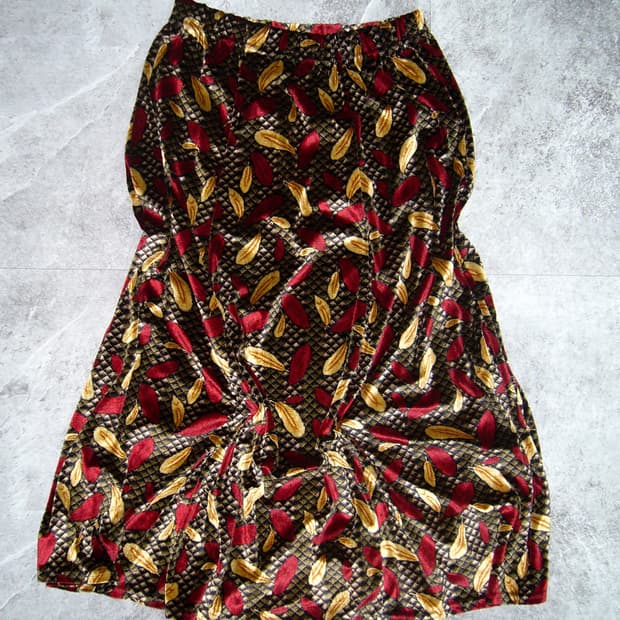 Leaf Printing Skirt