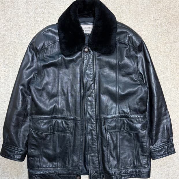 L) 00s 빈티지 램스킨 양가죽 필드자켓