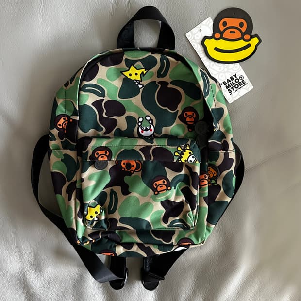 베이프 베이비마일로 카모 미니 백팩
