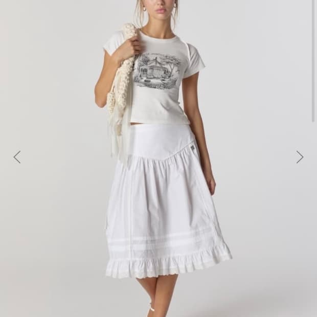 글로니 아멜리아 러플 스커트 S