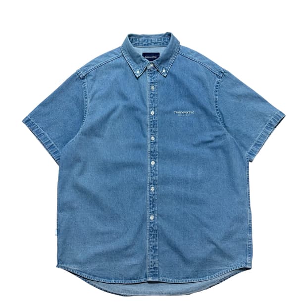 디스이즈네버댓 데님 하프셔츠