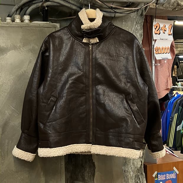 빈티지 레더 무스탕 딥브라운 #csz3098 