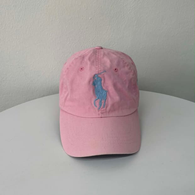 폴로 랄프로렌 빅포니 레더 스트랩 볼캡