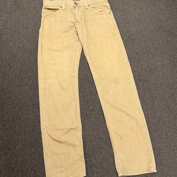 32)에드윈 빈티지 웨스턴 콘쵸 베이지 데님팬츠