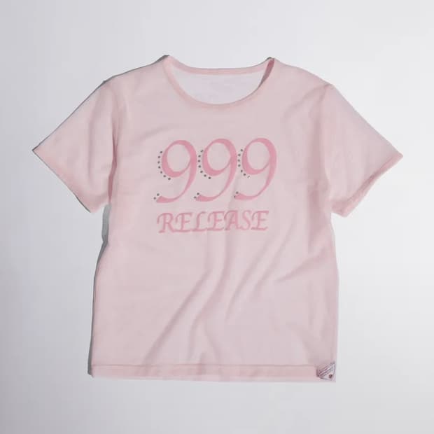 스컬프터 sheer ringer crop top pink