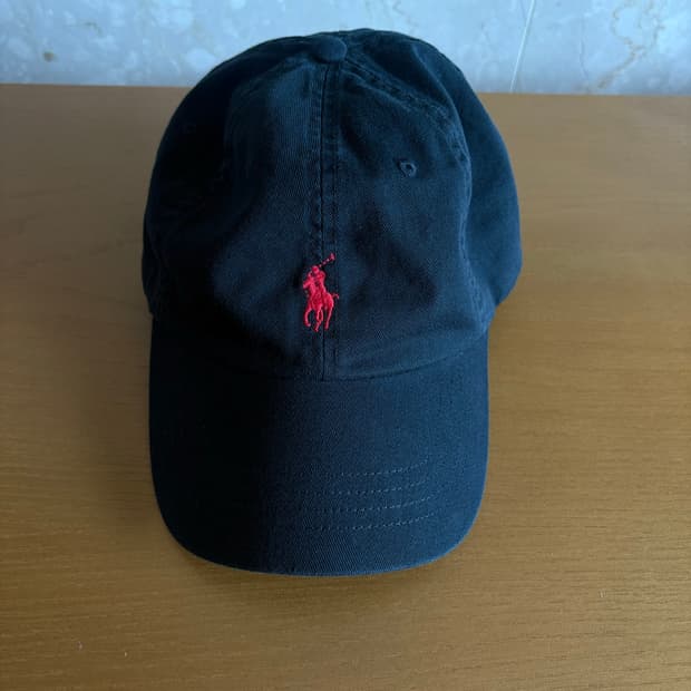 Polo Ralph Lauren(폴로 랄프로렌) 코튼 치노 볼캡-블랙