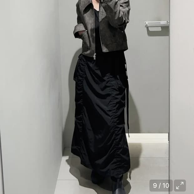 인사일런스 우먼 레더 자켓