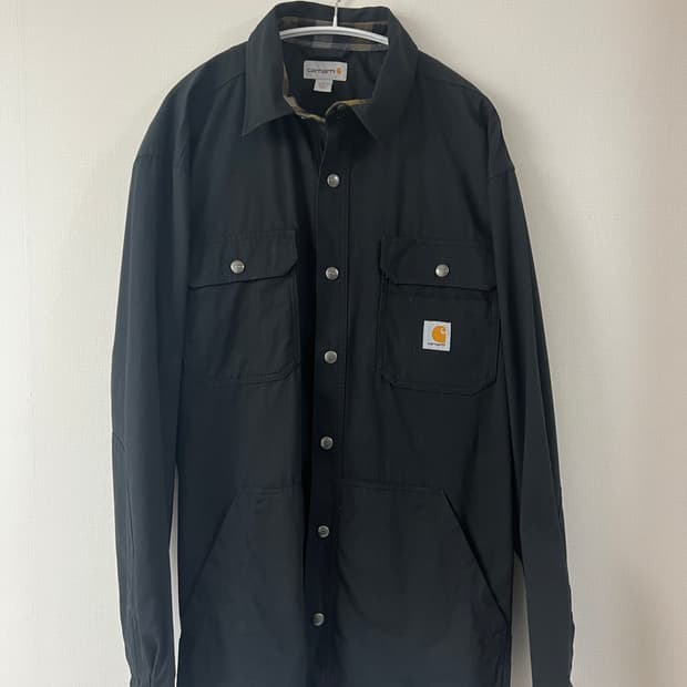 칼하트 블랙 셔츠 자켓 L