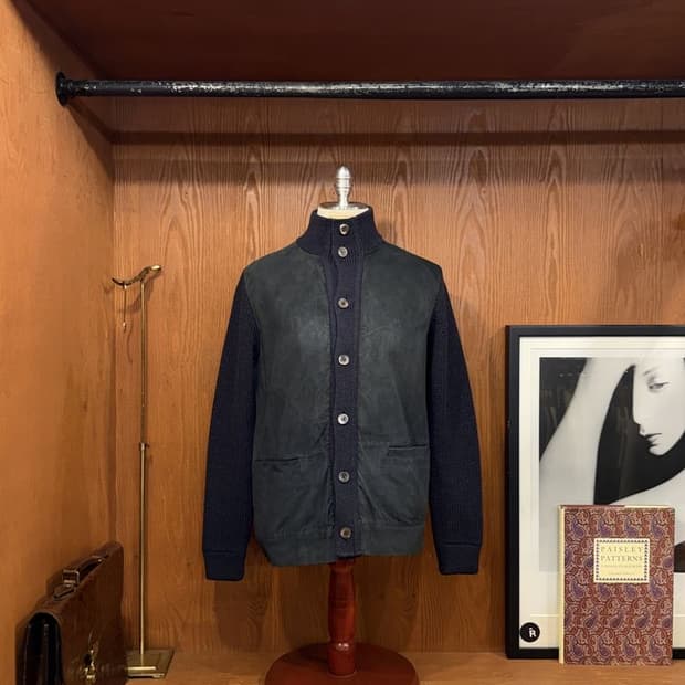 던힐 스웨이드 가디건