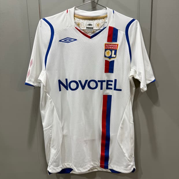 M 엄브로 UMBRO 올랭피크 리옹 축구팀 유니폼 져지 반팔 티셔츠