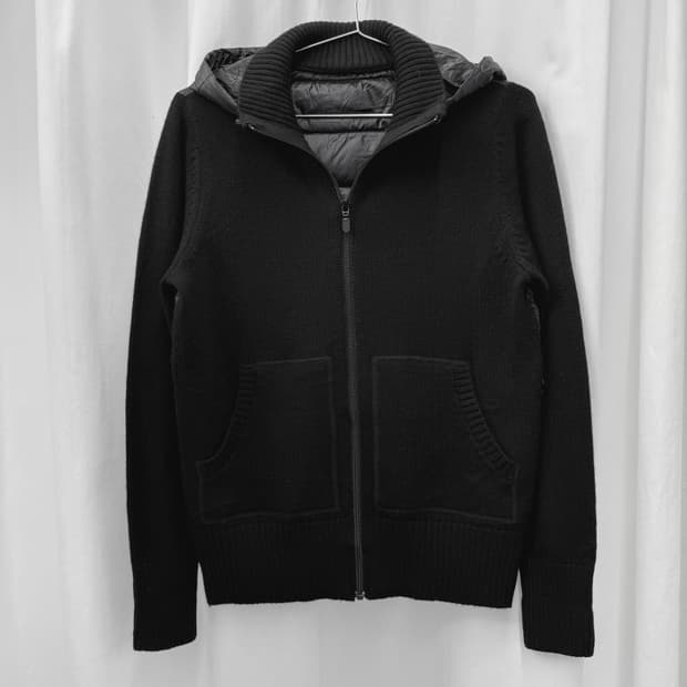 merveilleux vente 패디드 니트 후드 자켓