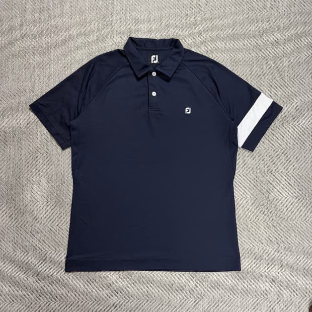 (L)풋조이 네이비 저지 반팔티