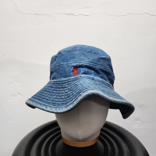 90s 폴로 랄프로렌 데님 버킷햇