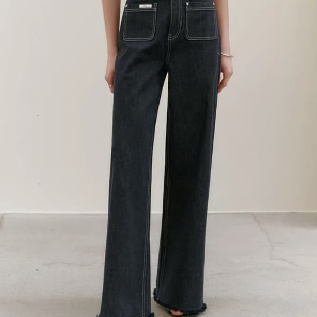 아티드 셀비 포켓 데님 short S