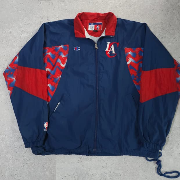 3XL 챔피온 레이커스 90s 올드스쿨 바람막이 오버핏 자켓