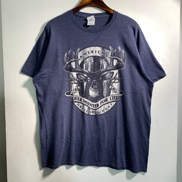 만원샵) delta 델타 빈티지 티셔츠 블루 L C244