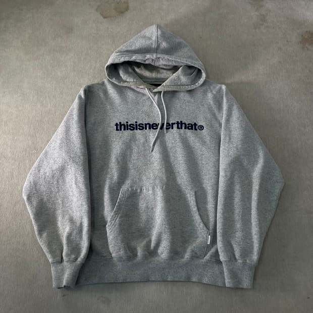 100 디스이즈네버댓 빅로고 후드티