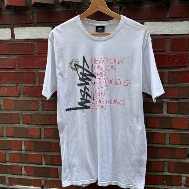 스투시 월드투어 반팔티셔츠 