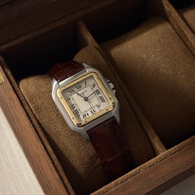 [M]까르띠에 팬더 미디움 콤비