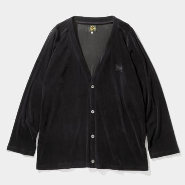 니들스 브이넥 가디건 벨루어 