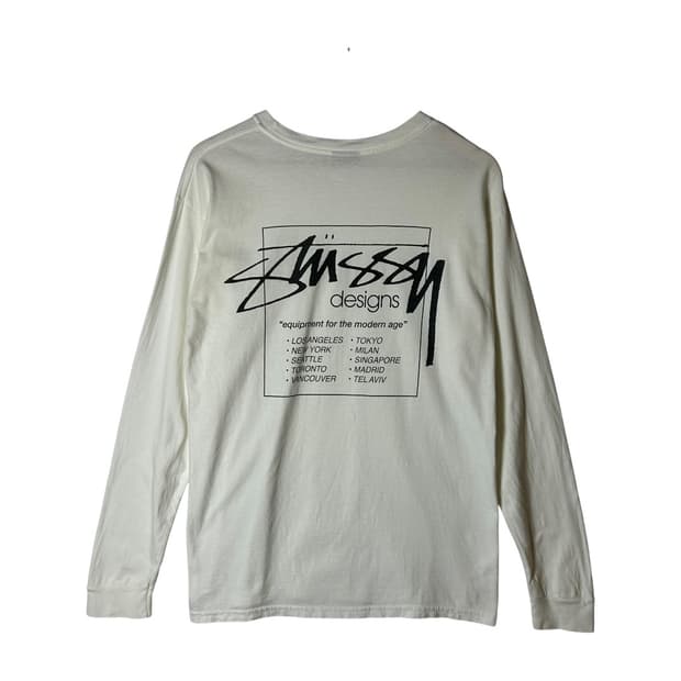 [STUSSY] 스투시 백로고 프린팅 롱슬리브