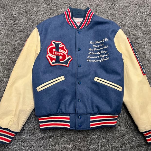 [95~100] 리바이스 90s 빈티지 바시티자켓 M