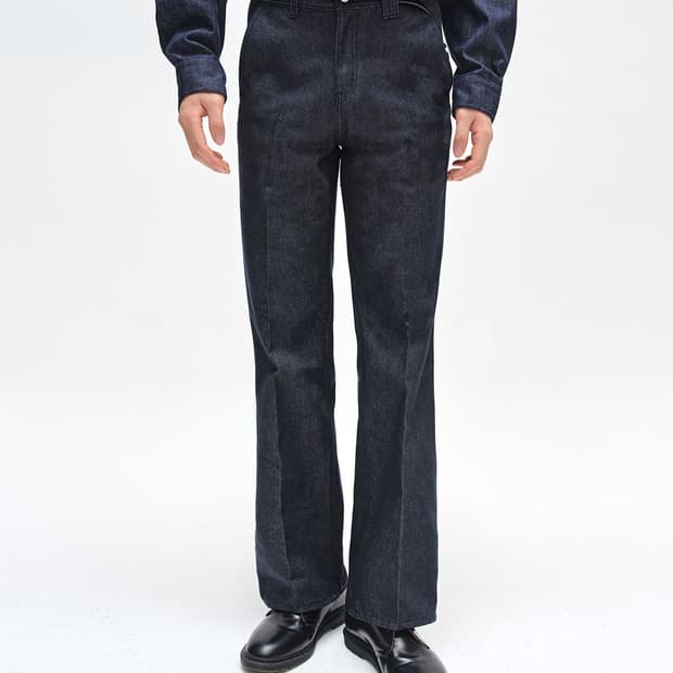 데케트 Semi Flared Jeans DCPT044 인디고 데님 청바지