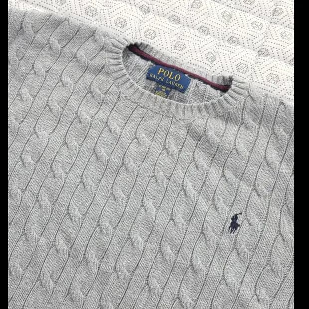 폴로 케이블 니트 95