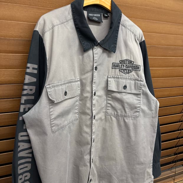 할리데이비슨 우븐 메카닉 워크 셔츠