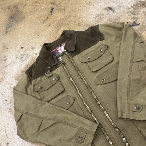 [정품/M] 헤지스 카키 야상 점퍼 b15