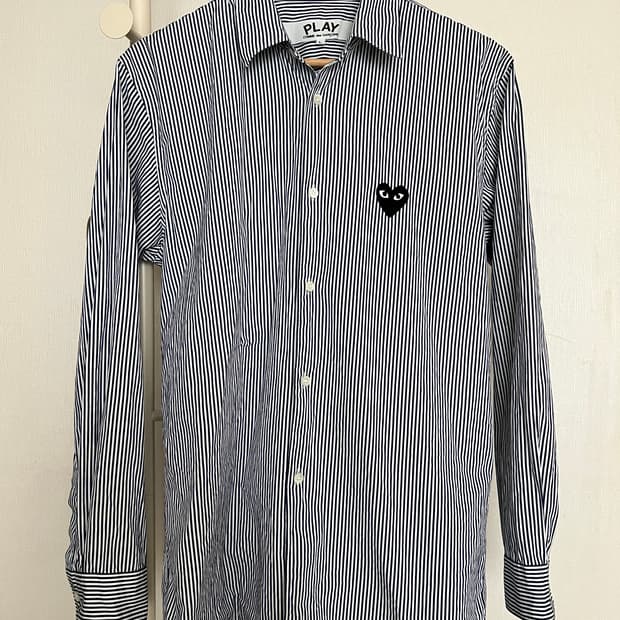 Comme des Garçons PLAY Stripe Shirt Navy