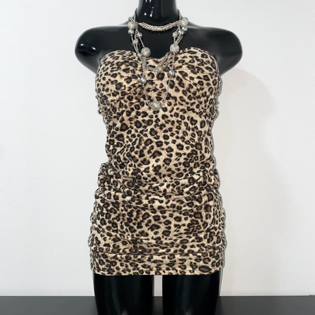 Leopard mini Tube-Dress