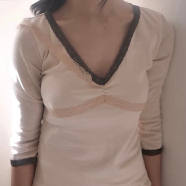 인앤양인하모니 레이스 탑 핑크
