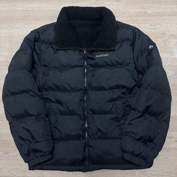 몽벨 리버시블 후리스 패딩 점퍼