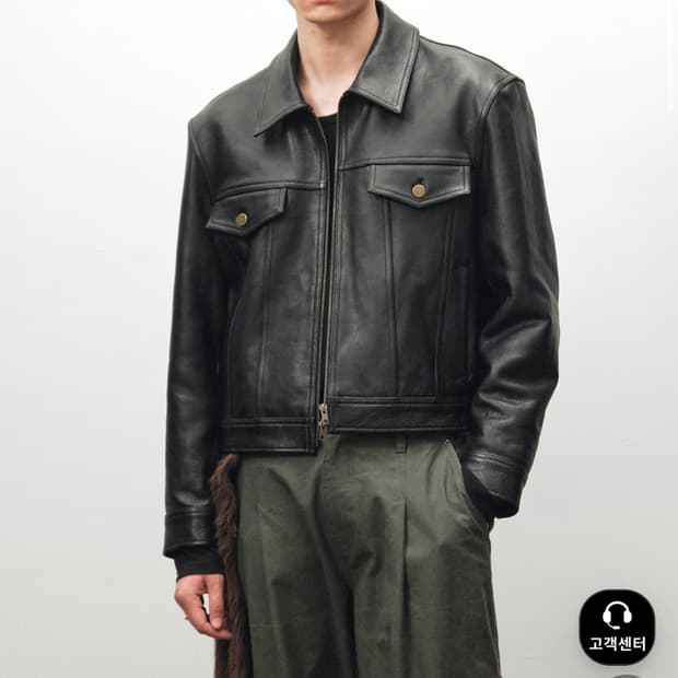 앤틱 카우 레더 트러커 자켓 (48)