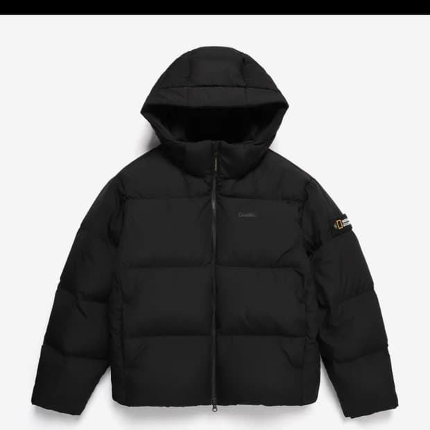 내셔널지오그래픽 후디 다운 점퍼 숏패딩 100