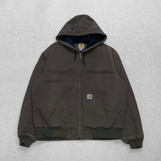 칼하트 Carhartt 덕 액티브 후드 자켓 브라운