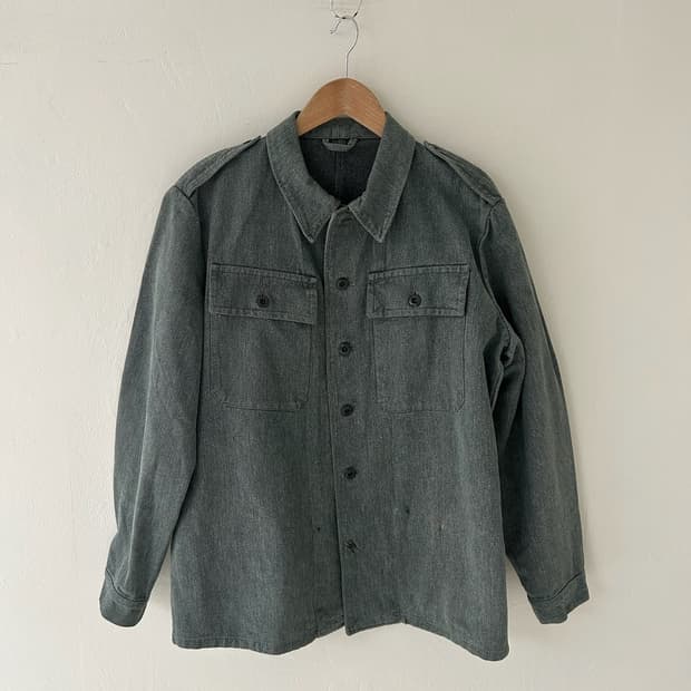 50-60's Swiss army denim Fatigue  Jacket
