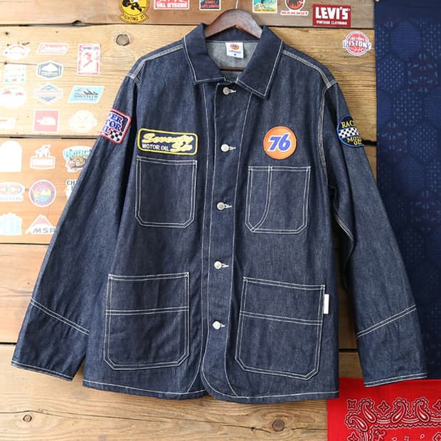 90s Lubricants 76 빈티지 데님 워크 자켓

굿 컨디션