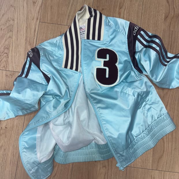 아디다스 민트 집업 자켓 바람막이 