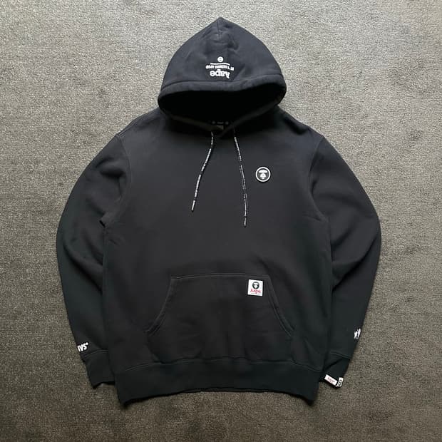 Aape 블랙 후드티 XL