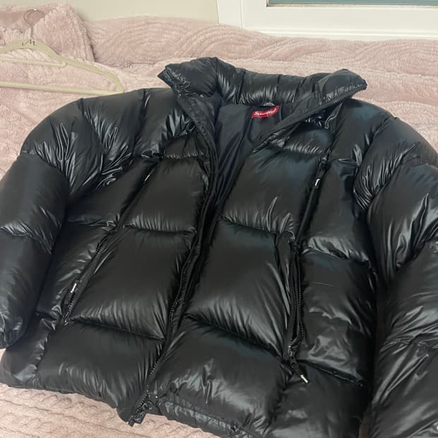 슈프림 페더웨이트 다운 퍼퍼 블랙 패딩M