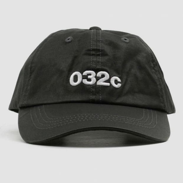 032C 왁스 로고 볼캡