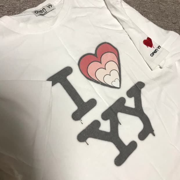 Open yy I ♥ YY 반팔 