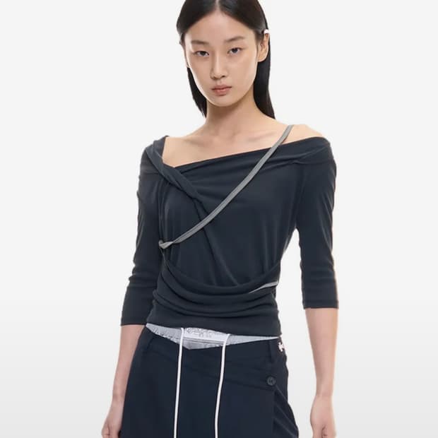 2000아카이브스 세레티 드레이프 탑