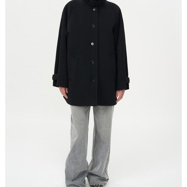 인사일런스 우먼 발마칸코트 블랙 xs