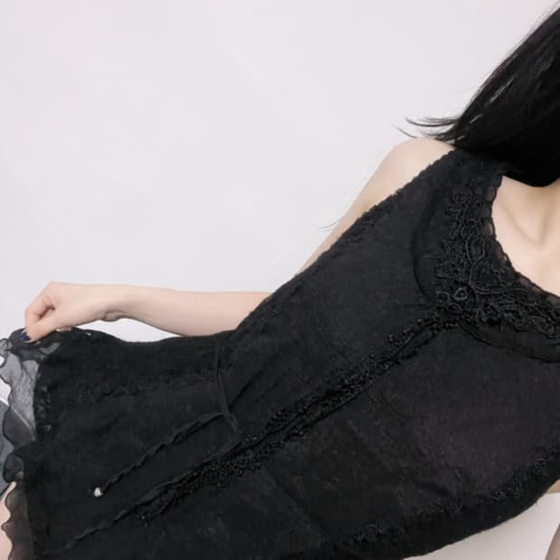 Black Lace Mini Dress