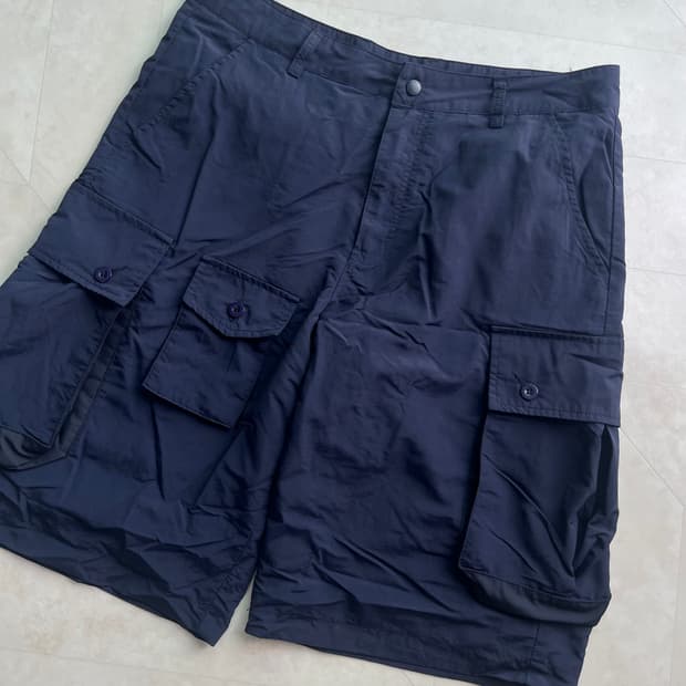 (M)엑스톤즈 나일론 카고 반바지 네이비