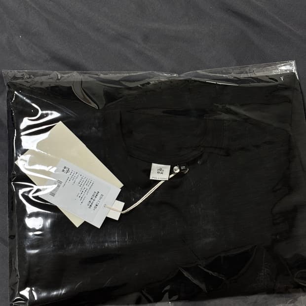 [2]폴리테루 페더 롱슬리브 블랙